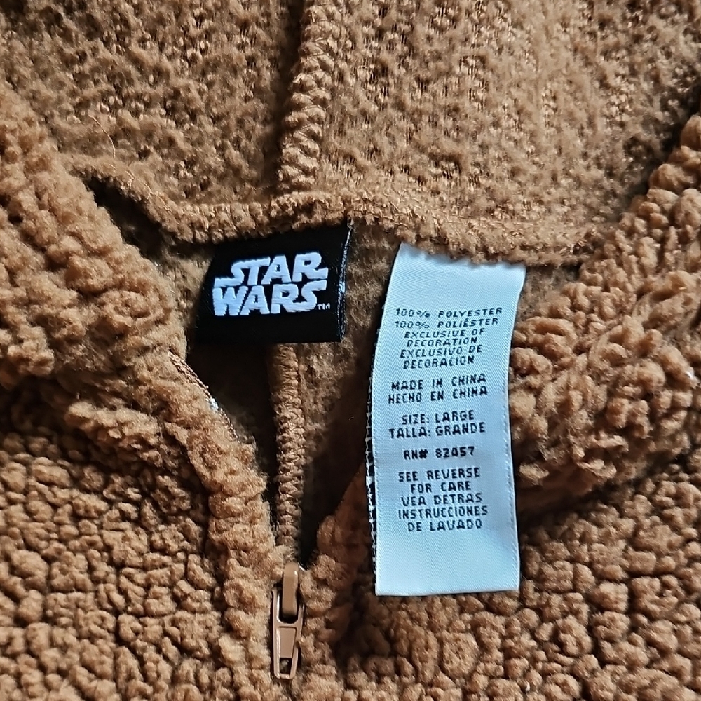 Men's Size Large Star Wars Chewbacca Onesie Pajamas - Picture 3 of 5